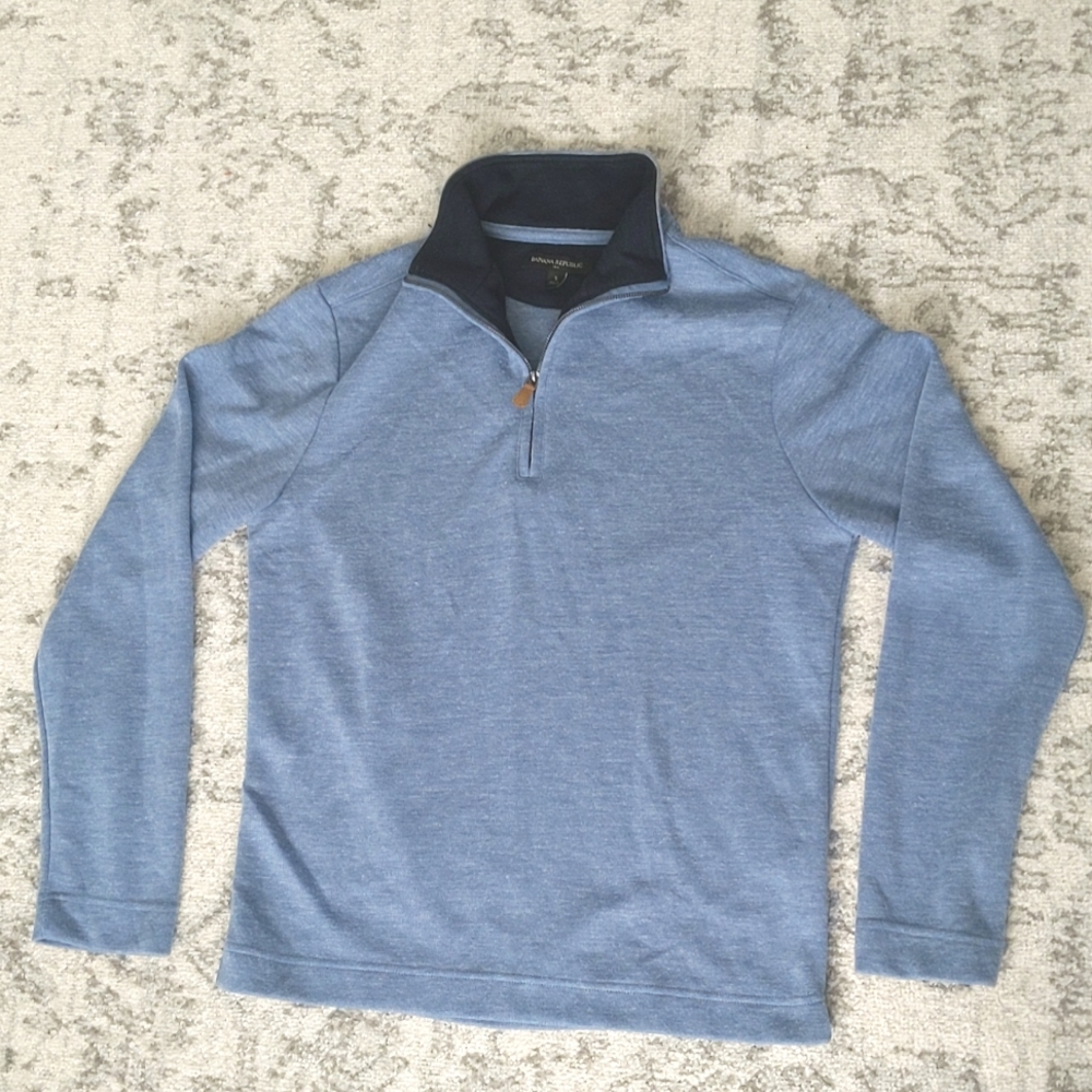 Banana Republic Factory Blue Quarter Zip